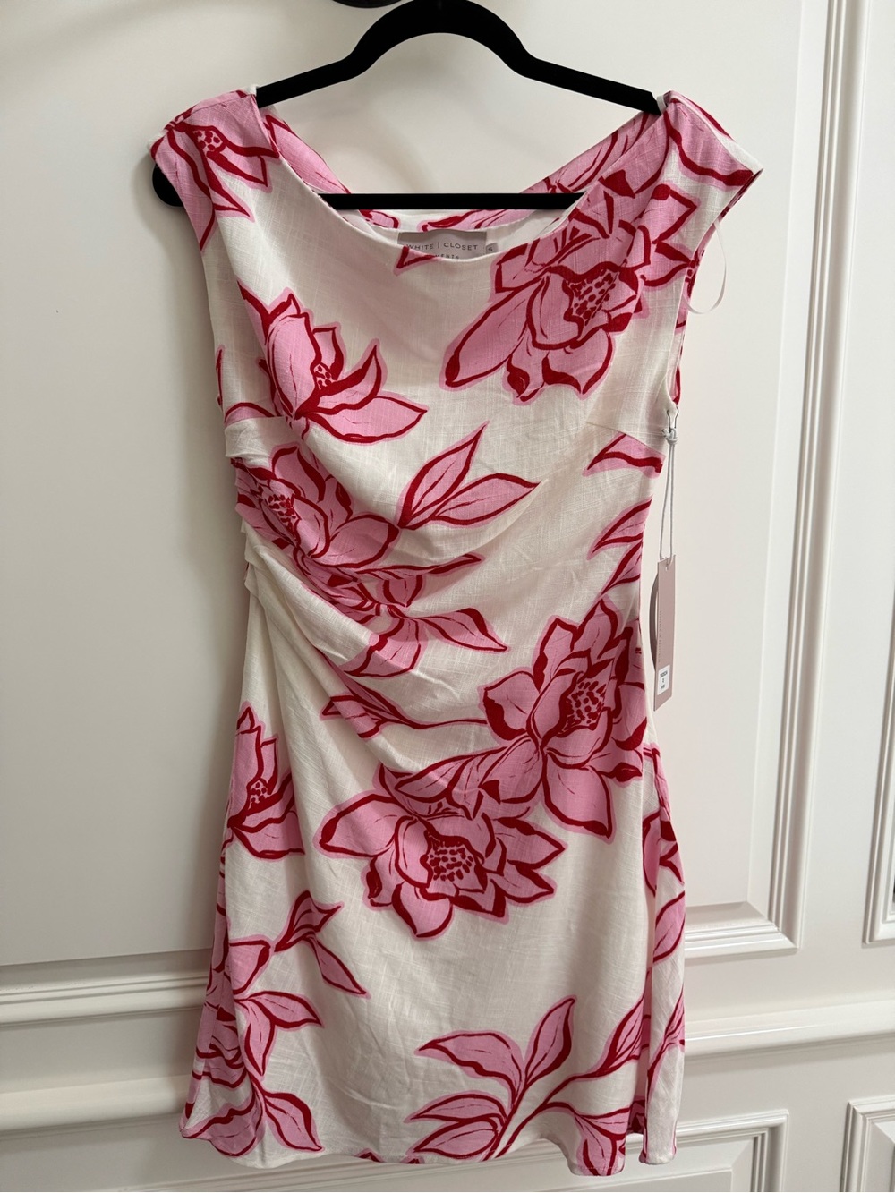 White Closet Floral Pink & Red Dress